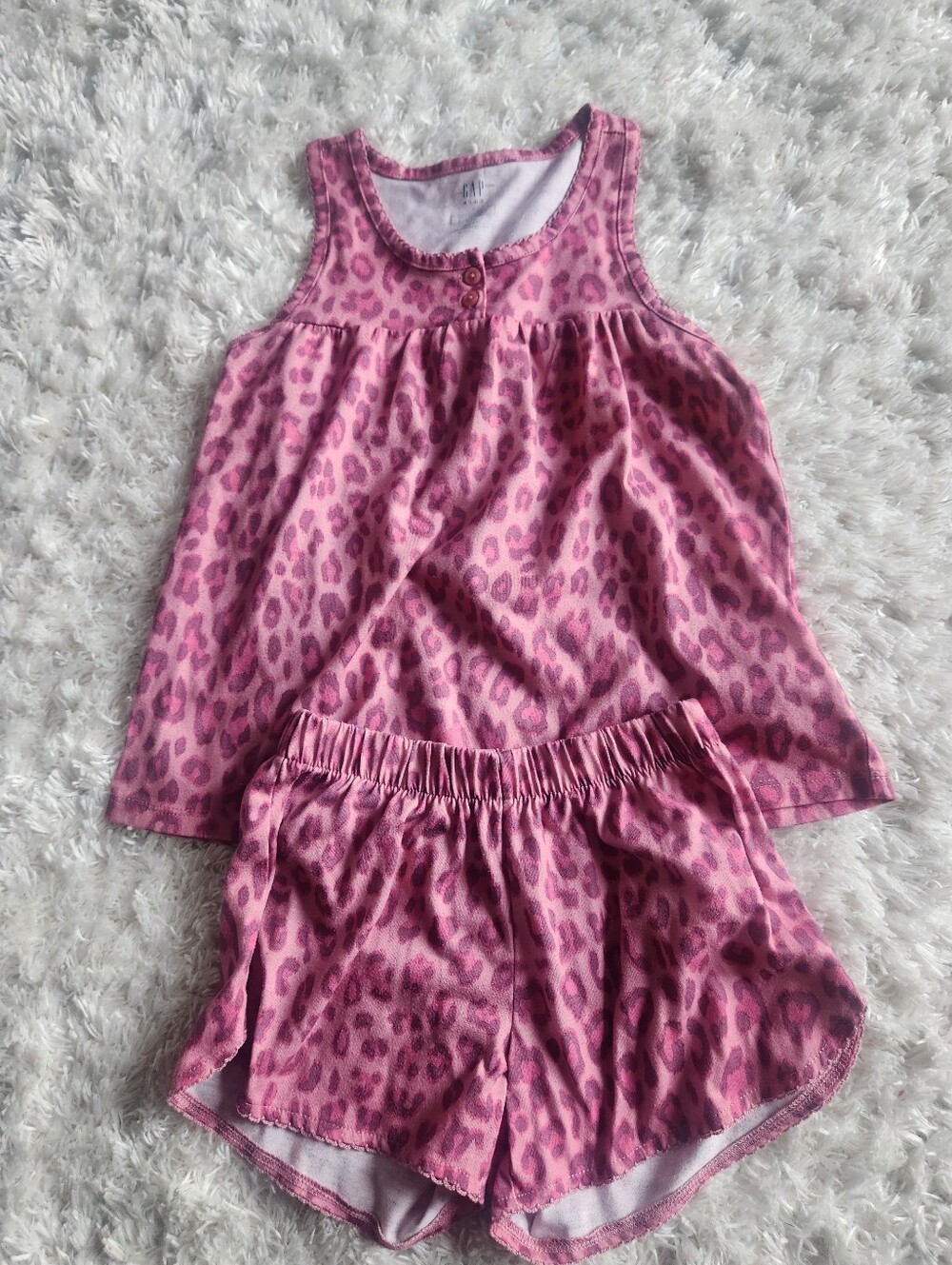 Gaps Kids Leopard Animal Print Pajama Set